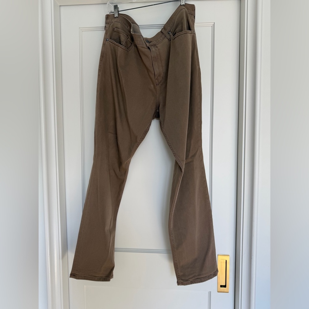 PAIGE Men's Dark Brown Federal Pants